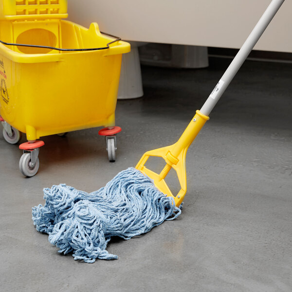 Rubbermaid Super Stitch - Mocio Per Pavimenti In Cotone, Fascia 12,7 Cm, Bianco, Confezione Da 6 Pezzi