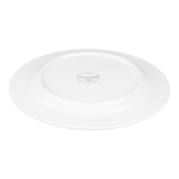 Libbey Slenda 9" Round Royal Rideau White Medium Rim Footed Porcelain Plate - 12/Case