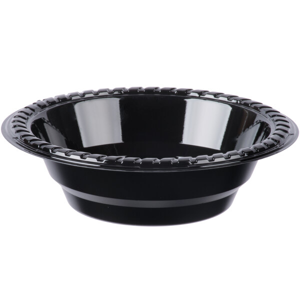Solo PB12E0099 12 oz. Black Premium Party Plastic Bowl 1000/Case