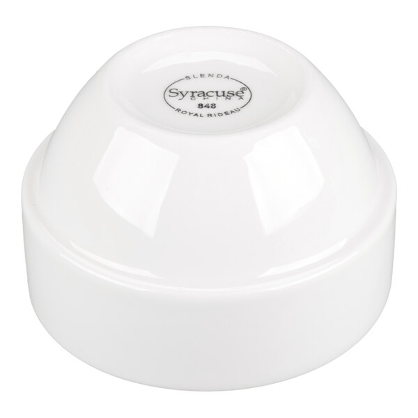 Libbey Slenda 8 oz. Royal Rideau White Stacking Porcelain Bouillon - 36/Case