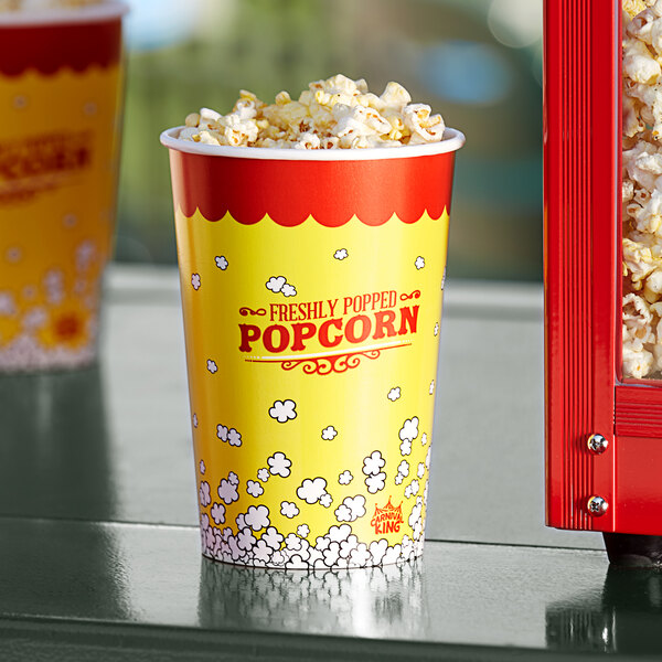 Carnival King 46 Oz Popcorn Cup 50 Pack