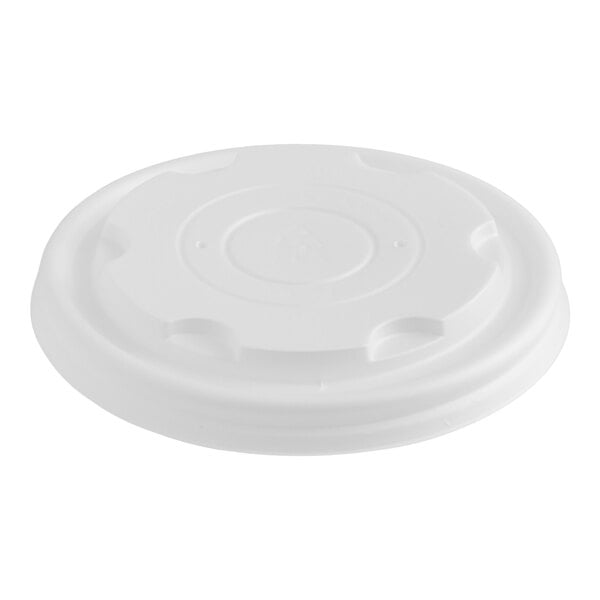 EcoChoice 8 oz. PLA Compostable Plastic Food Cup Vented Lid - 500/Case