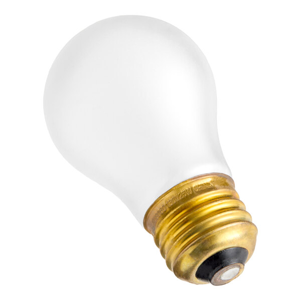 Satco S4880 25 Watt Frosted Shatterproof Finish Incandescent Rough Service Light Bulb - 130V (A15)