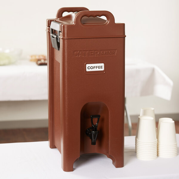 Beverage Catering Gallons Insulated Catergator Rental Brown Drink Tea Cold ...