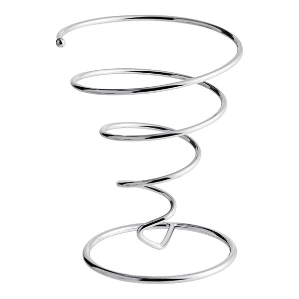 A Clipper Mill metal spiral cone basket stand.