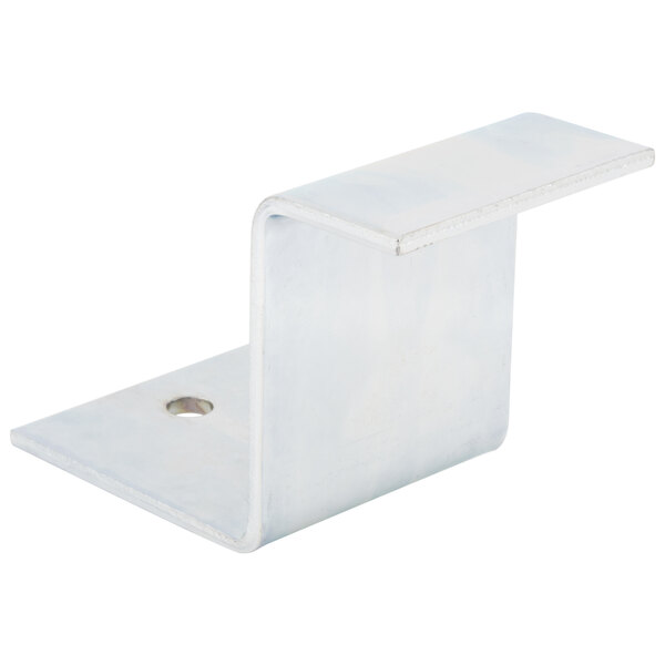 A white metal Metro HD wall clamp with a hole in the middle.