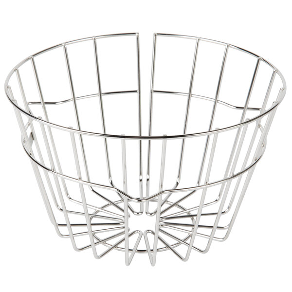 A Curtis wire brew basket with a handle.