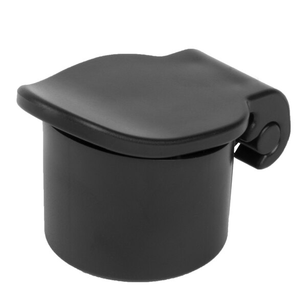 A black rubber spout cap for an AvaMix juicer.