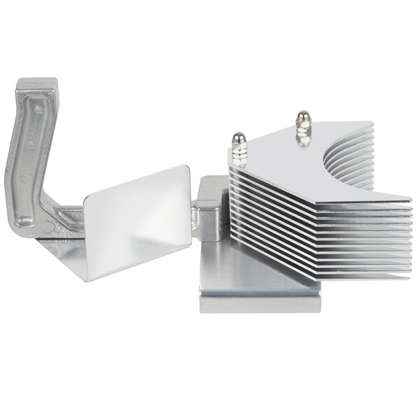 A Garde tomato slicer pusher head assembly with metal plates.