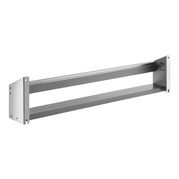 A stainless steel Eagle Group Spec-Bar speed rail.