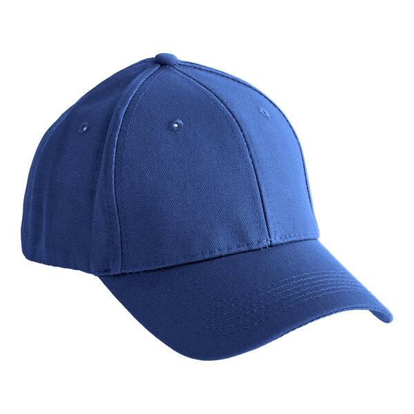 A royal blue six-panel baseball cap.