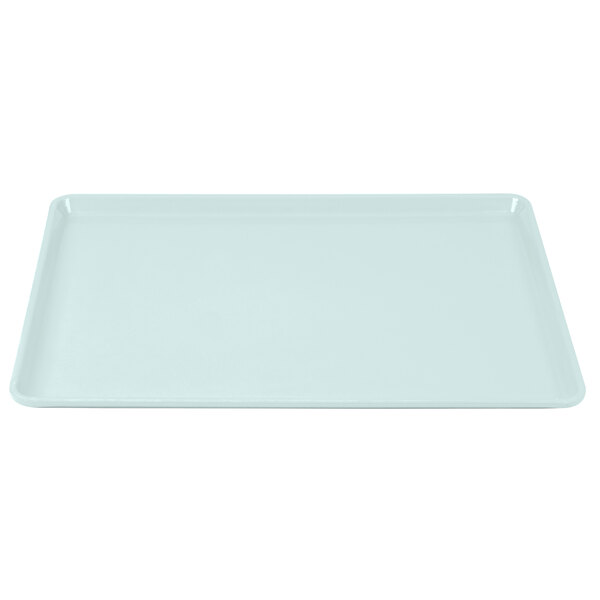 A light blue rectangular tray.