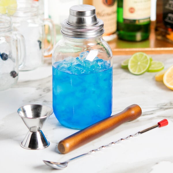 4Piece 30 oz. Mason Jar Shaker Cocktail Kit
