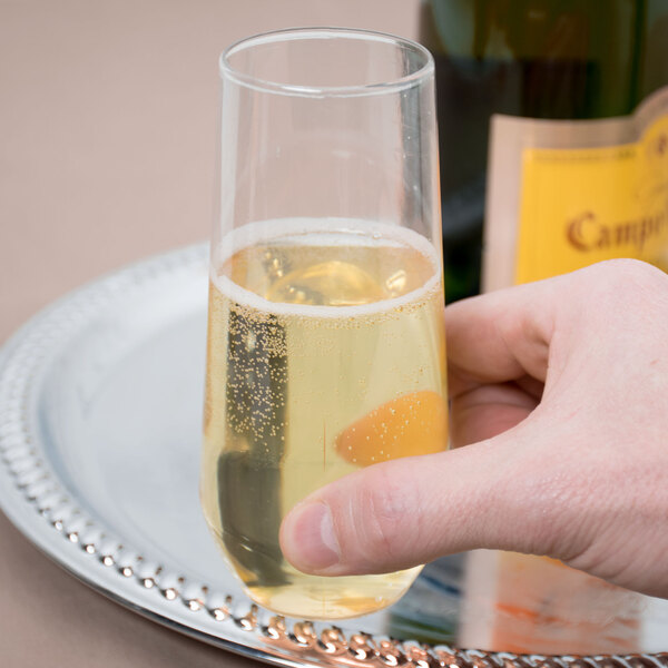 plastic fluted champagne glasses bulk