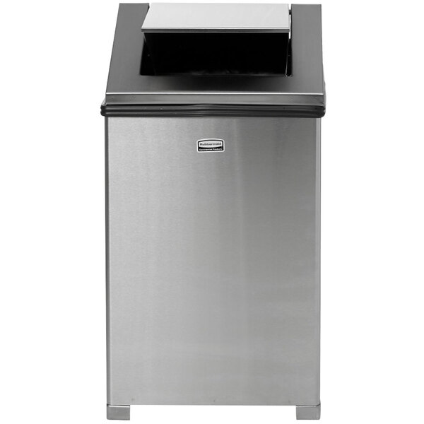Rubbermaid FGT1414SSPL Wastemaster Stainless Steel Swing Top 10.5
