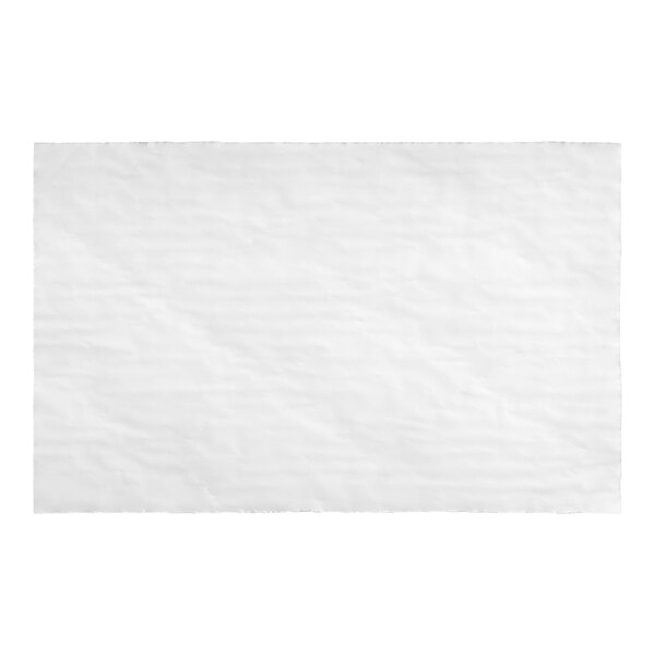 A white rectangular pad with a black border on a white background.