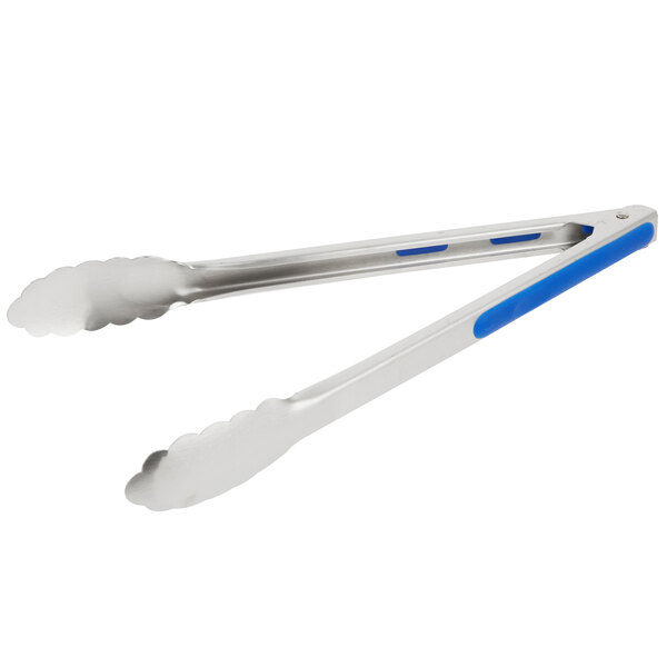 Colour Coded Stainless Steel Locking Food Serving Tongs 9/" //12/" From 2 Colours