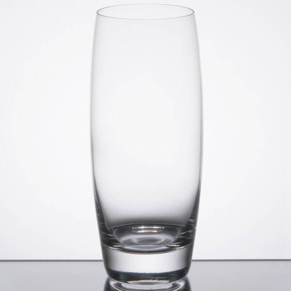 A close-up of a Reserve by Libbey Symmetry Cooler Glass.