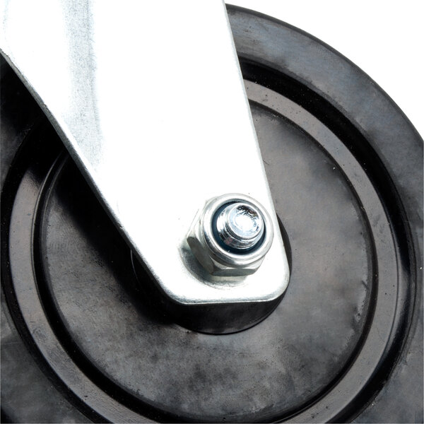 5" Rubber Swivel Stem Shelving Casters 4/Set