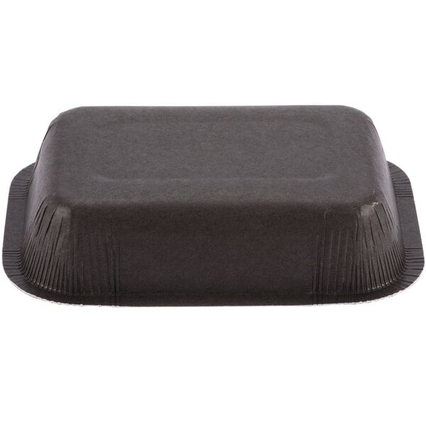 A black rectangular Solut paperboard tray.