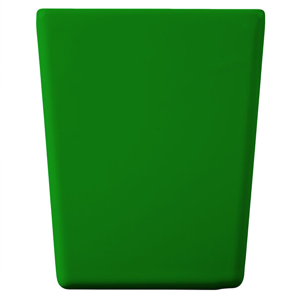 A green rectangular Tablecraft bowl.