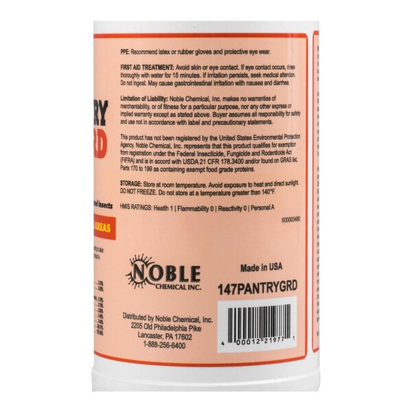 A container of Noble Eco Pantry Guard Food Service Safe Insect Killer Spray.