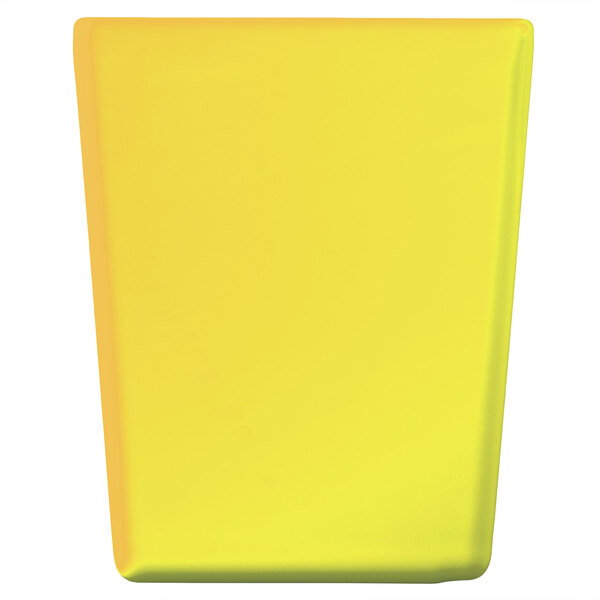 A yellow rectangular Tablecraft bowl.