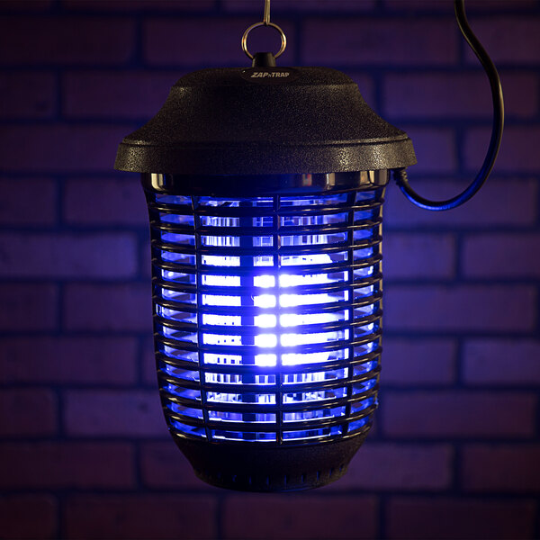 A Lavex Zap N Trap bug zapper bulb with a blue UV light.