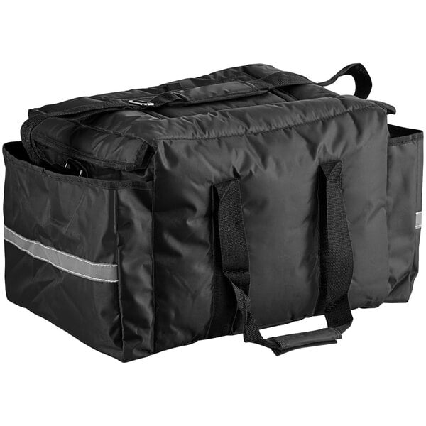 A black bag with a strap.