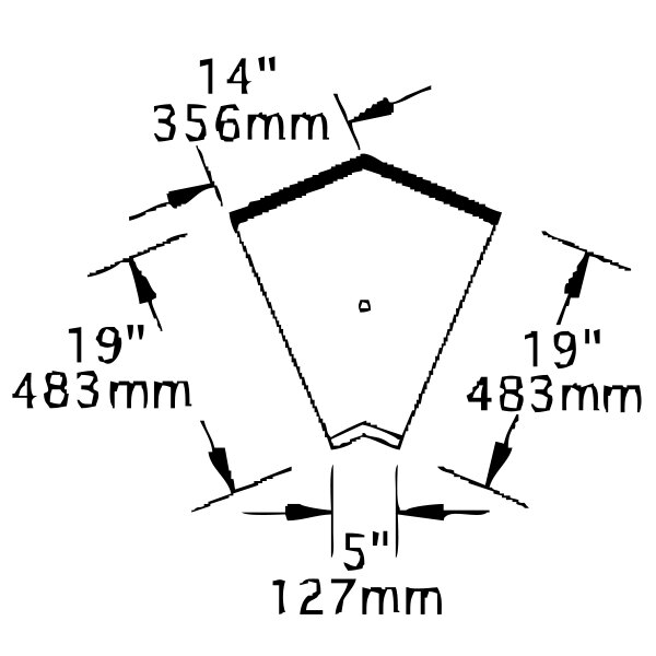 An Eagle Group inner corner workboard for underbar use.