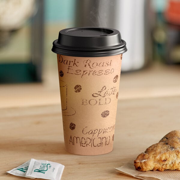 Paper Coffee Cups With Lids and Sleeves (100 ct)