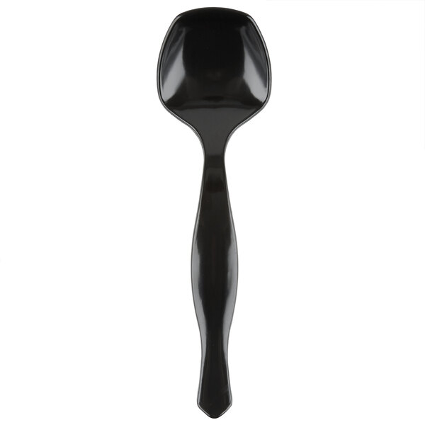 Choice 8 1/2" Black Disposable Plastic Serving Spoon 72/Case