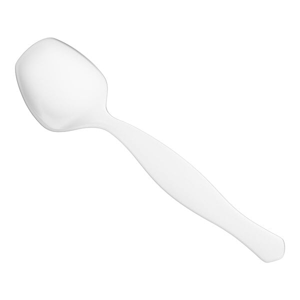 Visions 8 1/2" Clear Disposable Plastic Serving Spoon - 72/Case