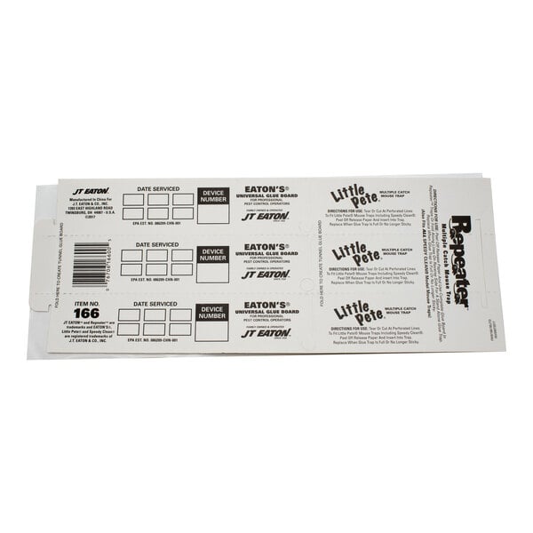 JT Eaton 166 Perforated Universal Glue Board Insert   - 72/Case