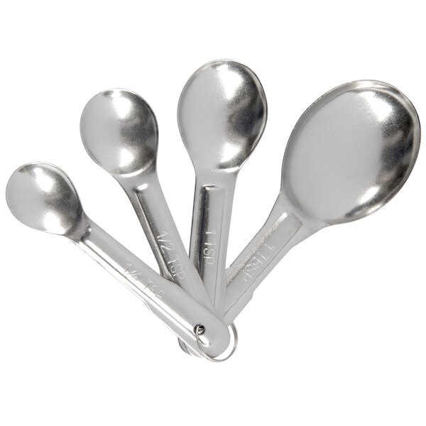 4Piece Stainless Steel Measuring Spoon Set