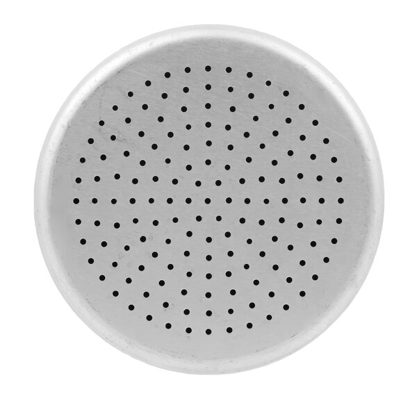 A white Vollrath aluminum shaker with holes on it.
