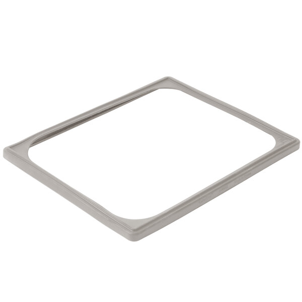 A gray silicone rectangular frame.