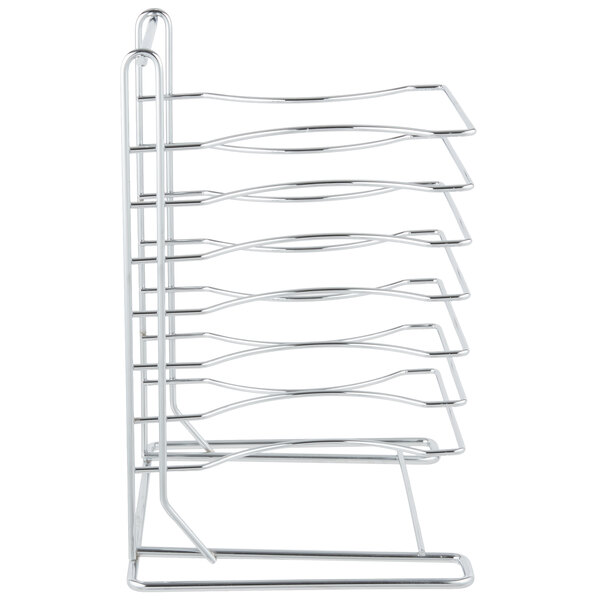 American Metalcraft 19107 7 Slot Wall Mounted Pizza Pan Rack
