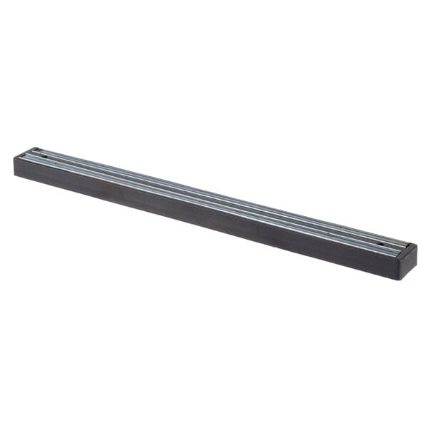 A long metal rectangular bar with magnets.