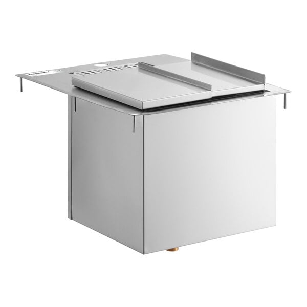 Regency 18" x 21" Stainless Steel Water Station with Ice Bin - 23 lb.