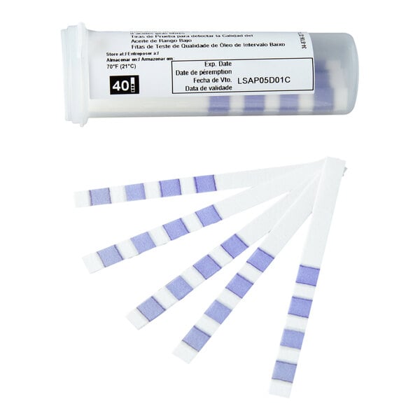 3M 1005 Low Range Oil Quality Test Strips - 40/Pack