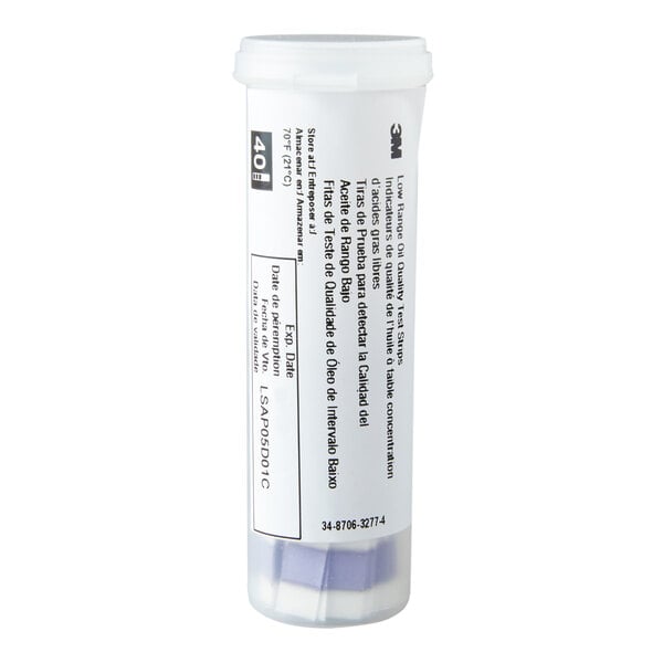 3M 1005 Low Range Oil Quality Test Strips - 40/Pack