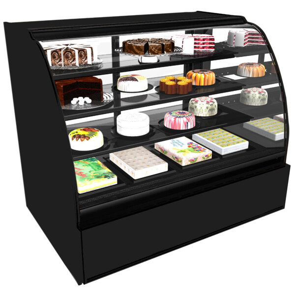 Structural Concepts HV96R Encore 96" Black Curved Glass Refrigerated