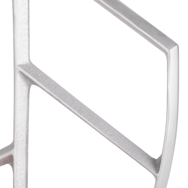 A silver metal Avantco beater with a flexible silicone blade.