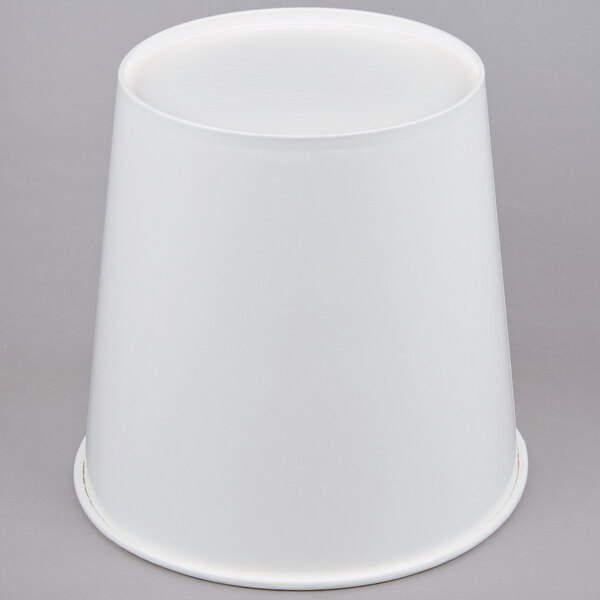 Lavex Lodging 10 lb. White Disposable Paper Ice Bucket 150/Case