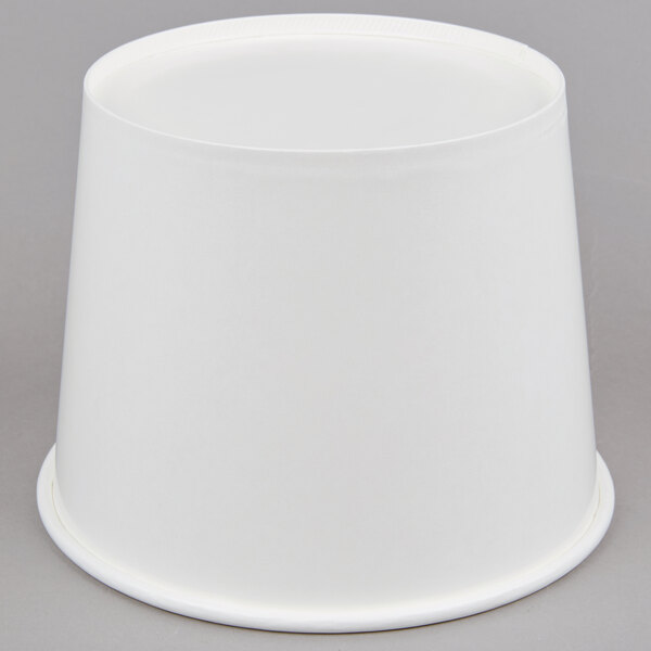 Lavex Lodging 5 lb. White Disposable Paper Ice Bucket 150/Case