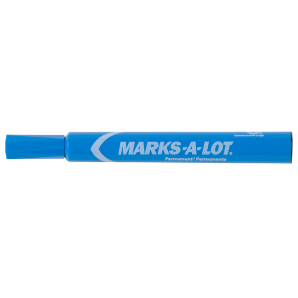 Marks-A-Lot Permanent Markers, Regular Desk-Style Size, Chisel Tip