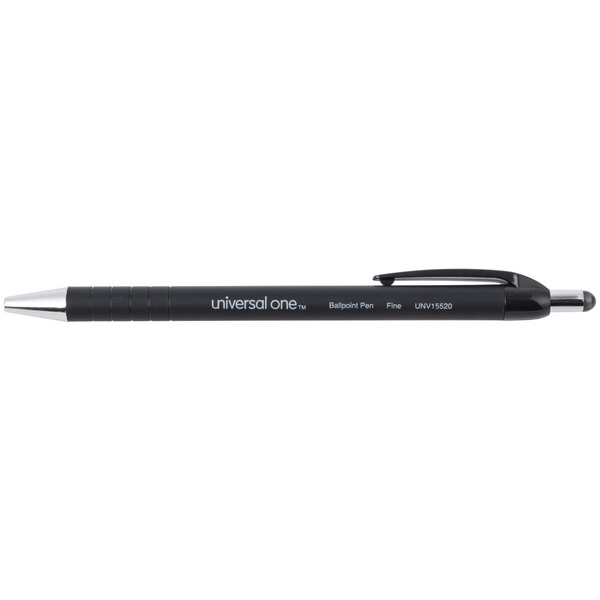 Med 087547155103 Universal® Comfort Grip Ballpoint Retractable Pen Black Ink