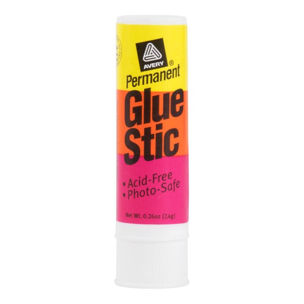 Avery® 166 0.26 oz. White Permanent Glue Stic - 12/Pack