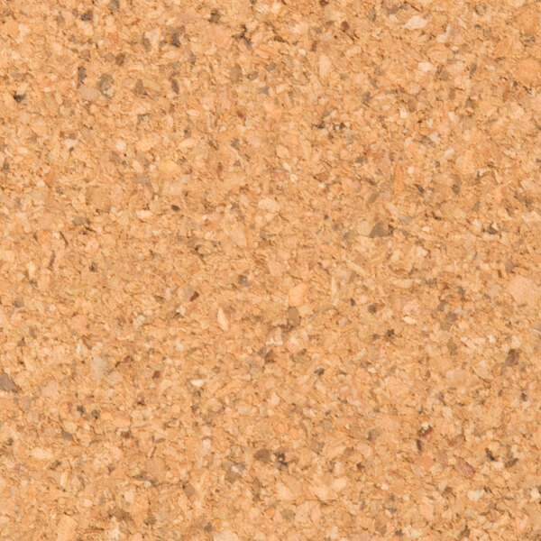 A close up of a brown cork tile panel.